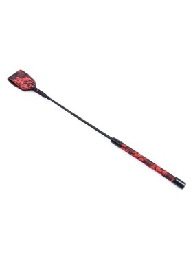Premium Products Red Jacquard Riding Crop