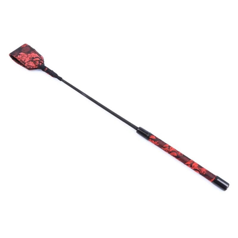 Premium Products Red Jacquard Riding Crop