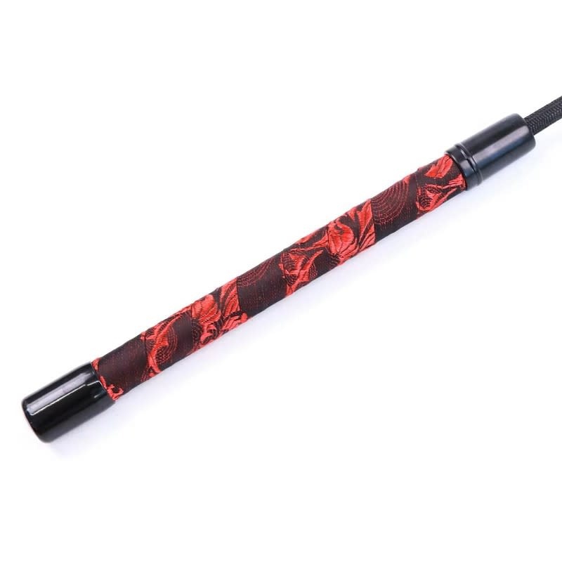 Premium Products Red Jacquard Riding Crop