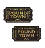 Pastease Brand One-Way Ticket to Pound Town Pasties (Gold Glitter)