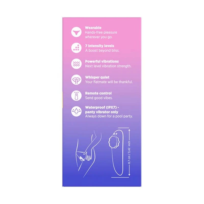 WOW Tech International Romp: Party Wearable Panty Vibrator