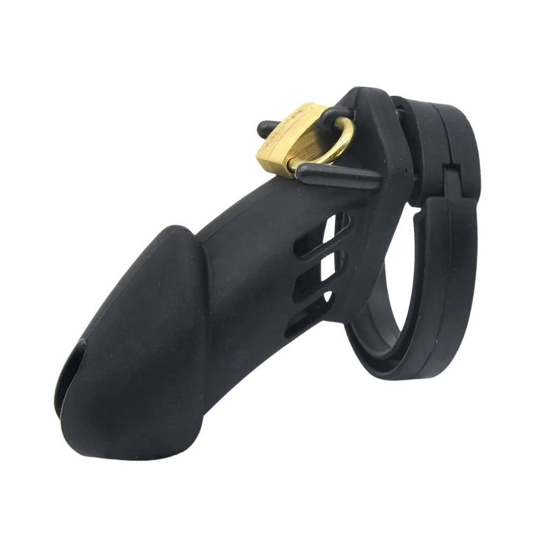 Premium Products CB-6000 Style Silicone Chastity Cage (Black)