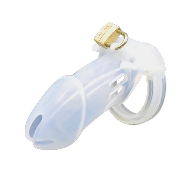 Premium Products CB-6000 Style Silicone Chastity Cage (Clear)