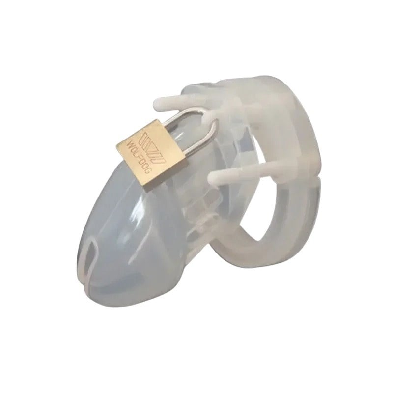 Premium Products CB-6000S Style Silicone Chastity Cage (Clear)