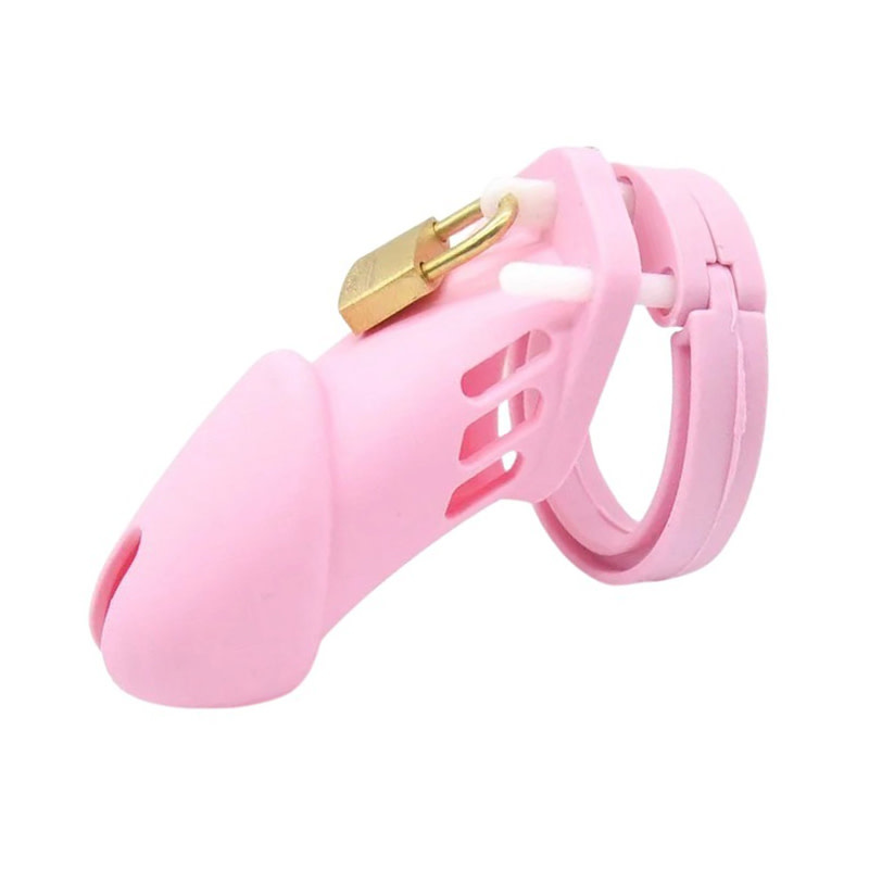 Premium Products CB-6000 Style Silicone Chastity Cage (Pink)