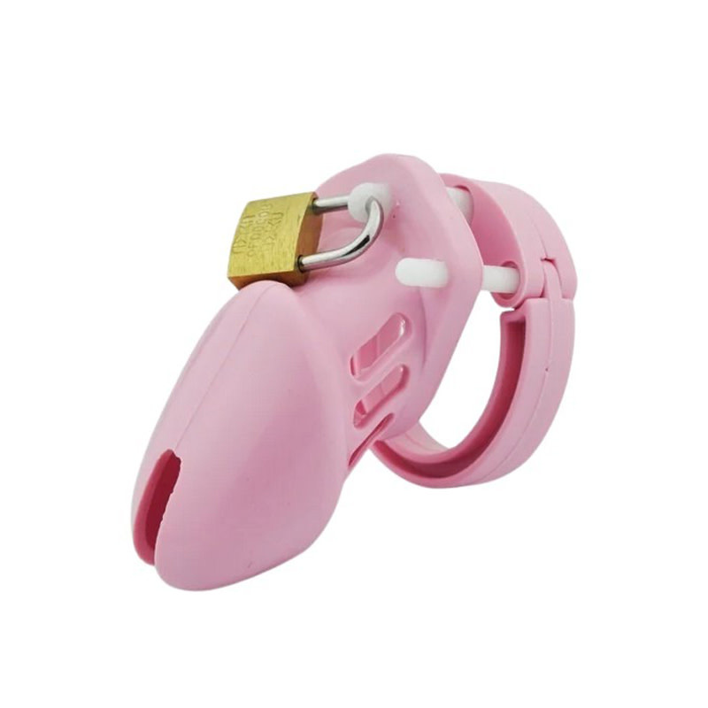 Premium Products CB-6000S Style Silicone Chastity Cage (Pink)