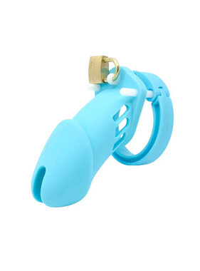 Premium Products CB-6000 Style Silicone Chastity Cage (Blue)