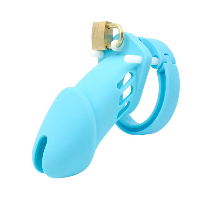 Premium Products CB-6000 Style Silicone Chastity Cage (Blue)