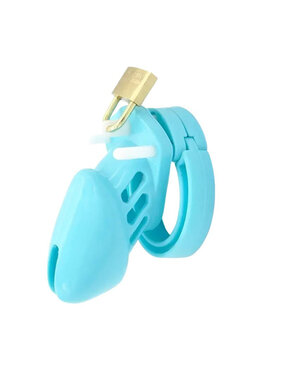 Premium Products CB-6000S Style Silicone Chastity Cage (Blue)