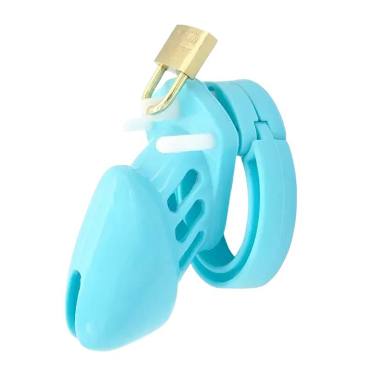 Premium Products CB-6000S Style Silicone Chastity Cage (Blue)