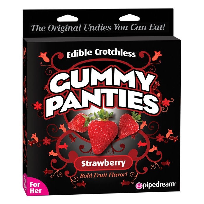 Pipedream Products Edible Crotchless Gummy Panties (Strawberry)