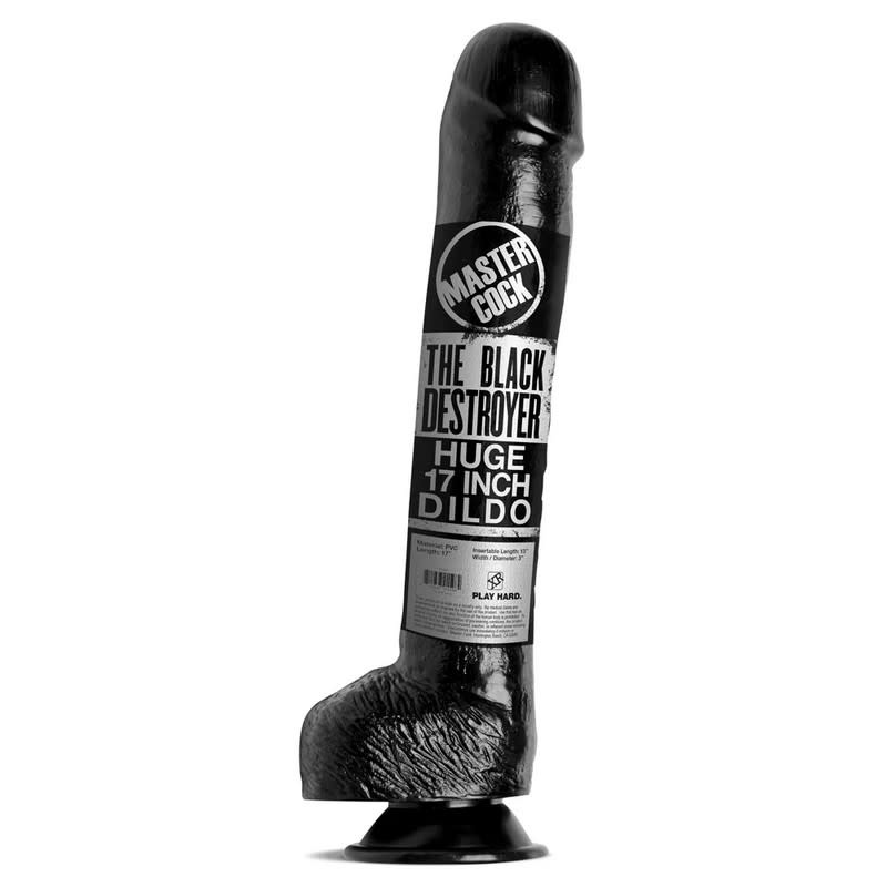 XR Brands The Black Destroyer Huge 17 Inch Dildo