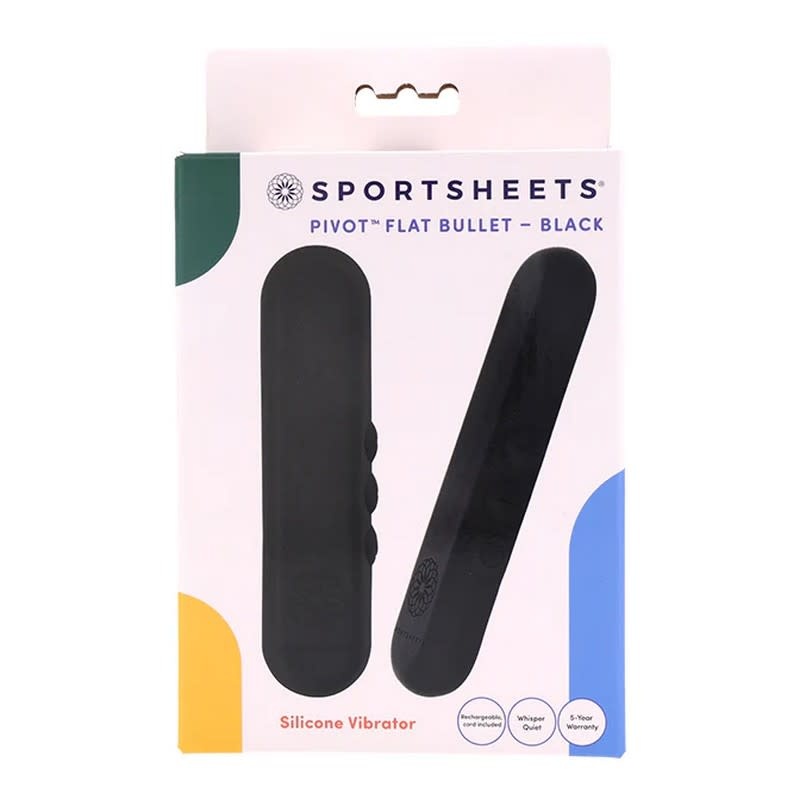 Sportsheets Sportsheets Pivot Flat Bullet (Black)