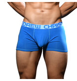 Andrew Christian Menswear Almost Naked Cotton Boxer (Blue) (Large)