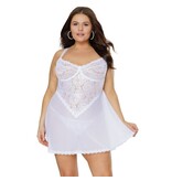 Coquette International Lingerie Forevermore White Babydoll & G-String