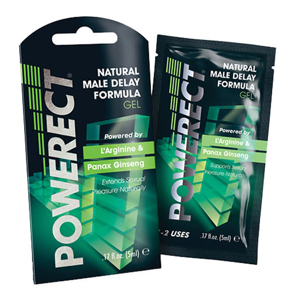 Powerect Natural Delay Serum Gel [Foil Pack] .17 oz /5 ml [Special Item]
