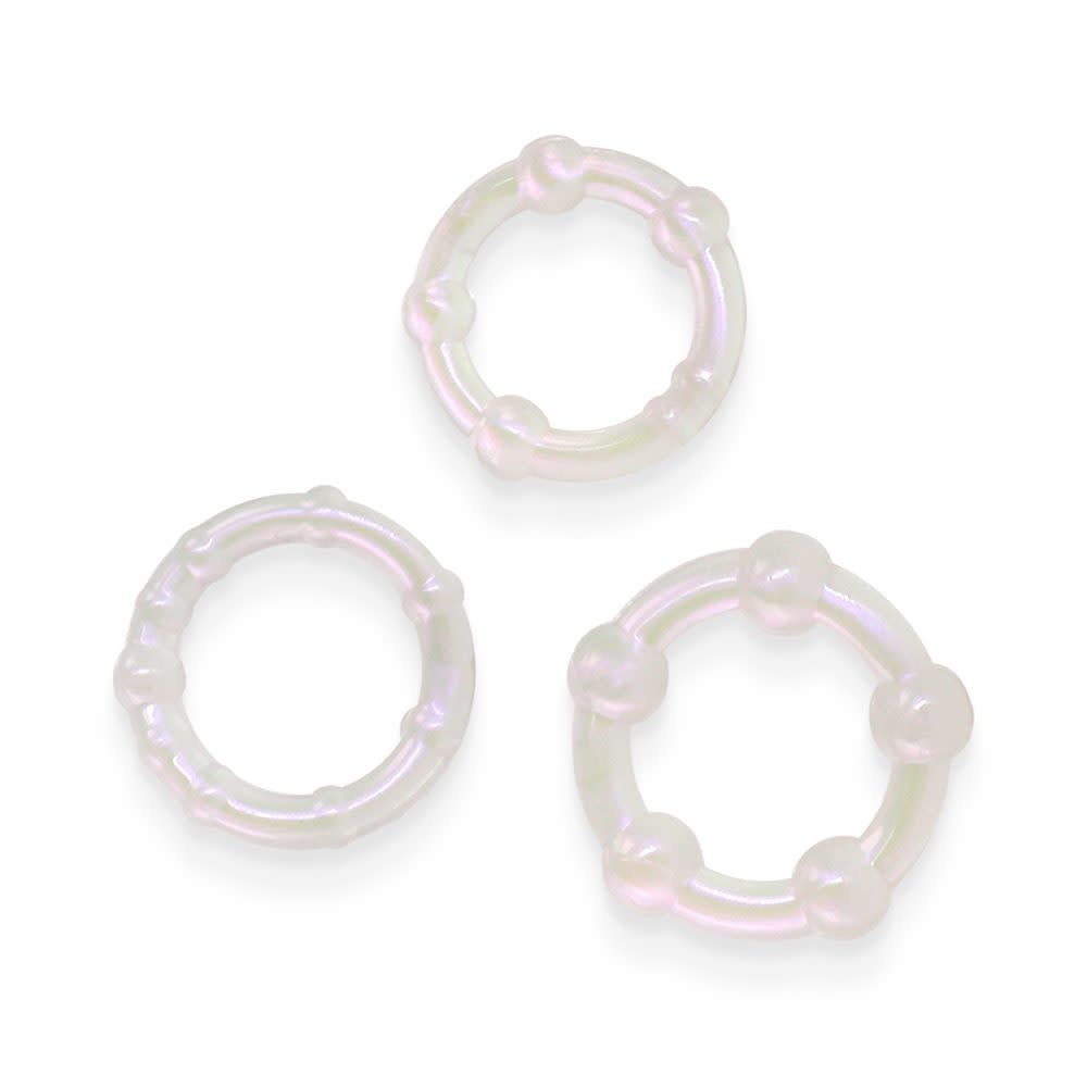 NS Novelties Fantasia Intensity Rings - Pearl