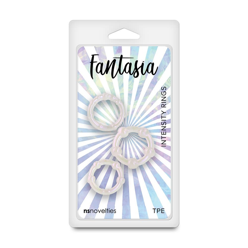 NS Novelties Fantasia Intensity Rings - Pearl