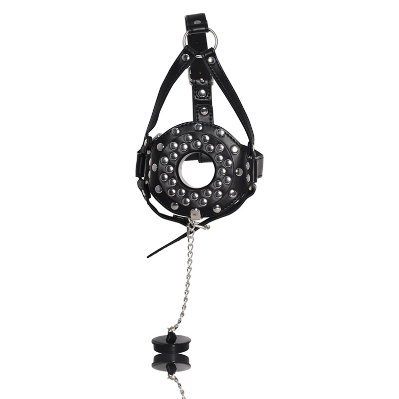 Andrew Christian Menswear TROPHY BOY Studded Mouth Gag w/ Hole & Plug