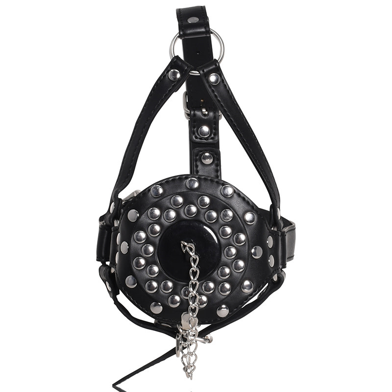 Andrew Christian Menswear TROPHY BOY Studded Mouth Gag w/ Hole & Plug