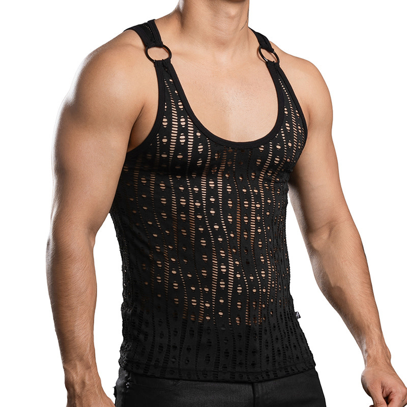 Andrew Christian Menswear SLUT Capsule Orgy Mesh Ring Tank