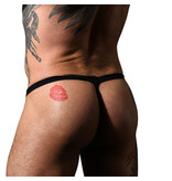 Andrew Christian Menswear Happy Modal String Thong w/ ALMOST NAKED (Black)