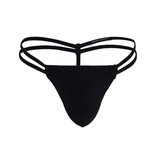 Andrew Christian Menswear Happy Modal String Thong w/ ALMOST NAKED (Black)