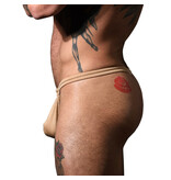 Andrew Christian Menswear Happy Modal String Thong w/ ALMOST NAKED (Tan)