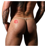 Andrew Christian Menswear Happy Modal String Thong w/ ALMOST NAKED (Tan)