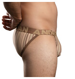Andrew Christian Menswear Dunes Stripe Brief w/ ALMOST NAKED