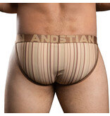 Andrew Christian Menswear Dunes Stripe Brief w/ ALMOST NAKED