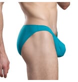 Andrew Christian Menswear Deep V-Cut Brief w/ ALMOST NAKED (Teal)