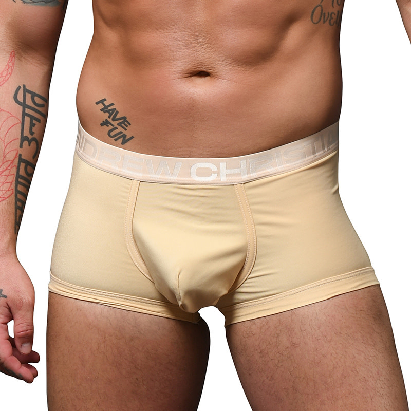 Andrew Christian Menswear TROPHY BOY Bamboo Boxer (Sand)