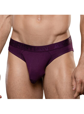 Andrew Christian Menswear TROPHY BOY Bamboo Locker Room Jock (Eggplant)