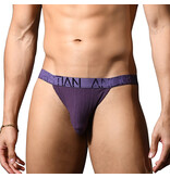 Andrew Christian Menswear Deluxe Rib Brief w/ ALMOST NAKED (Purple)
