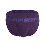 Andrew Christian Menswear Deluxe Rib Brief w/ ALMOST NAKED (Purple)