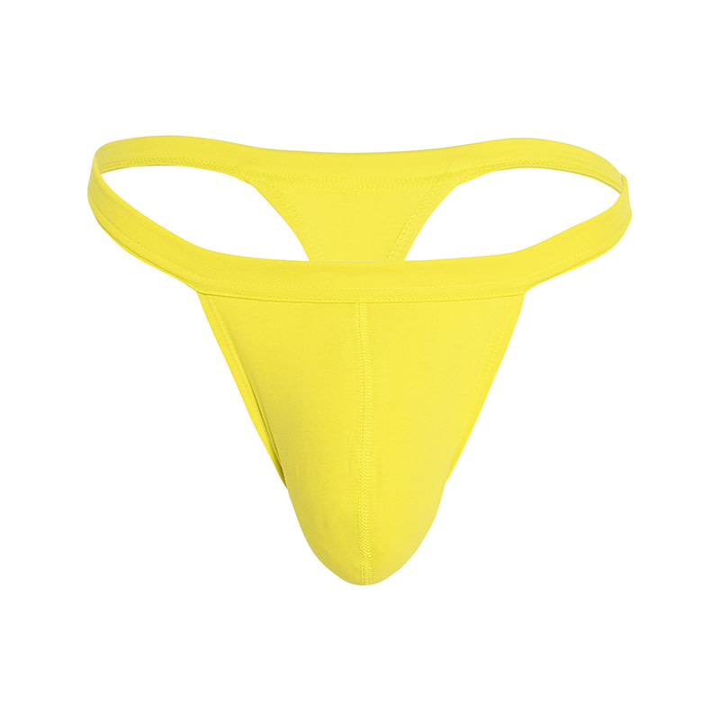 Andrew Christian Menswear Happy No-Show Thong (Yellow)