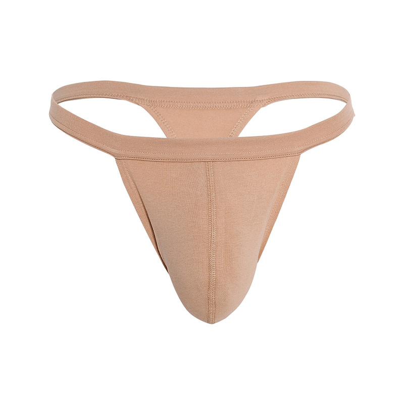 Andrew Christian Menswear Happy No-Show Thong (Tan)