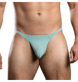 Andrew Christian Menswear ALMOST NAKED No-Show Ultra Low Rise Thong (Sage)