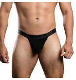 Andrew Christian Menswear Sensual Rib Thong w/ ALMOST NAKED (Black)
