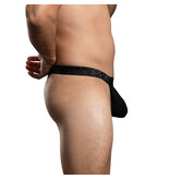 Andrew Christian Menswear Sensual Rib Thong w/ ALMOST NAKED (Black)