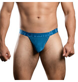 Andrew Christian Menswear Sensual Rib Thong w/ ALMOST NAKED (Teal)