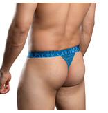 Andrew Christian Menswear Sensual Rib Thong w/ ALMOST NAKED (Teal)