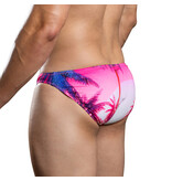 Andrew Christian Menswear Miami Cabana Boy Splash & Dash Brief w/ ALMOST NAKED (Sunset)