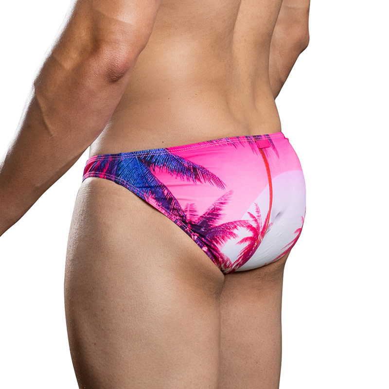 Andrew Christian Menswear Miami Cabana Boy Splash & Dash Brief w/ ALMOST NAKED (Sunset)