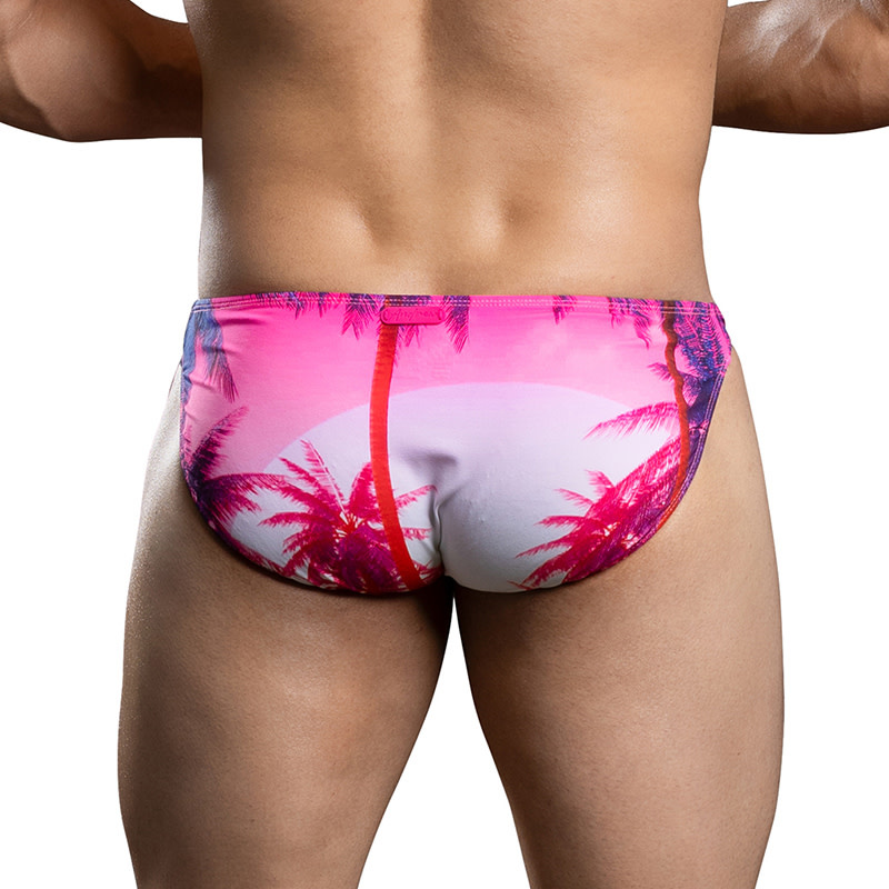 Andrew Christian Menswear Miami Cabana Boy Splash & Dash Brief w/ ALMOST NAKED (Sunset)