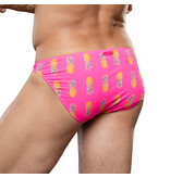 Andrew Christian Menswear Miami Cabana Boy Splash & Dash Brief w/ ALMOST NAKED (Pineapple)
