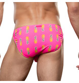 Andrew Christian Menswear Miami Cabana Boy Splash & Dash Brief w/ ALMOST NAKED (Pineapple)