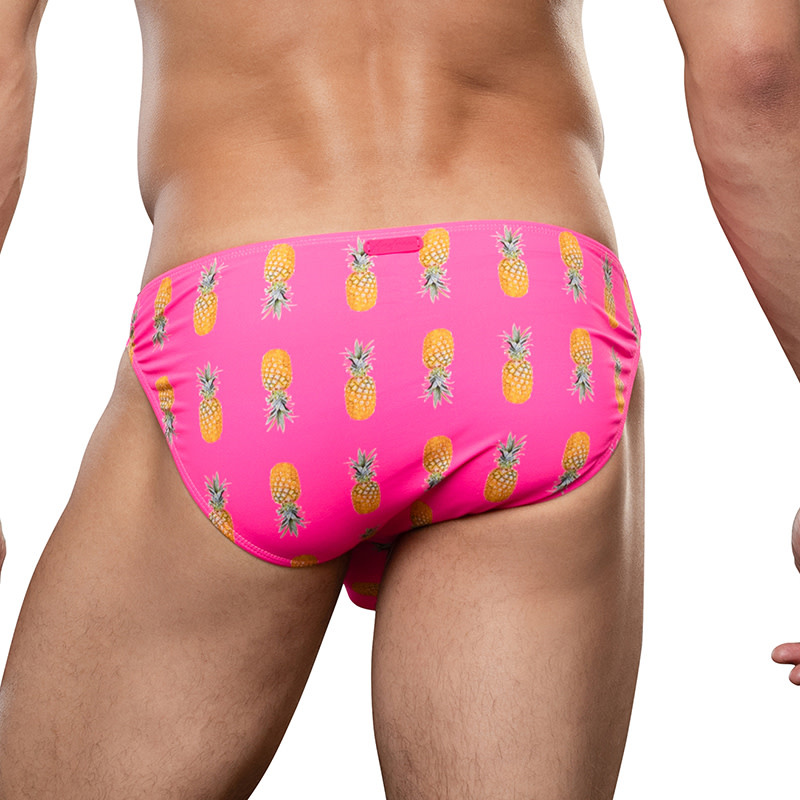 Andrew Christian Menswear Miami Cabana Boy Splash & Dash Brief w/ ALMOST NAKED (Pineapple)