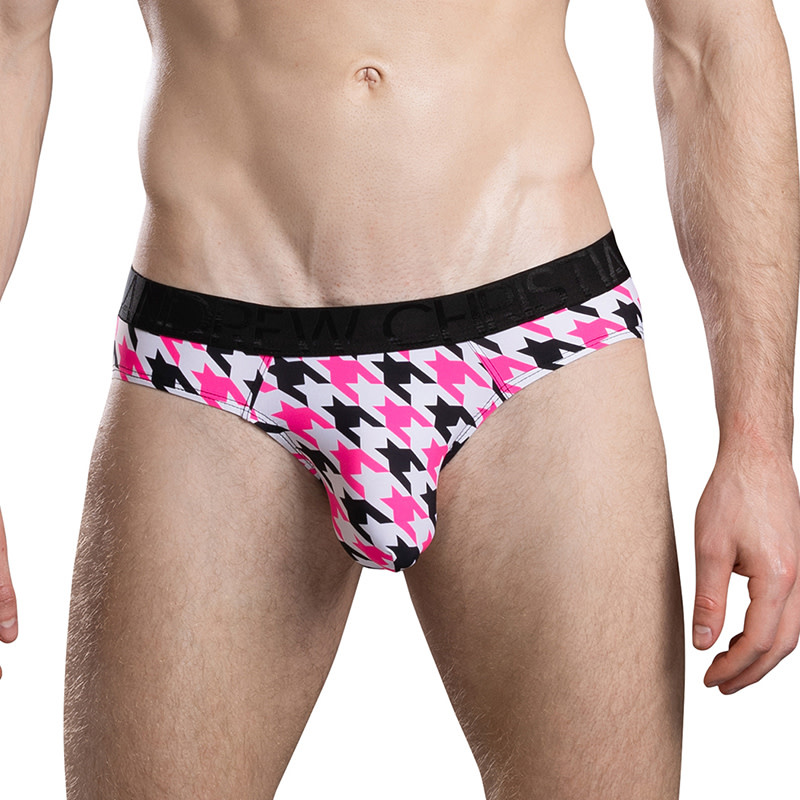 Andrew Christian Menswear Houndstooth Brief w/ ALMOST NAKED